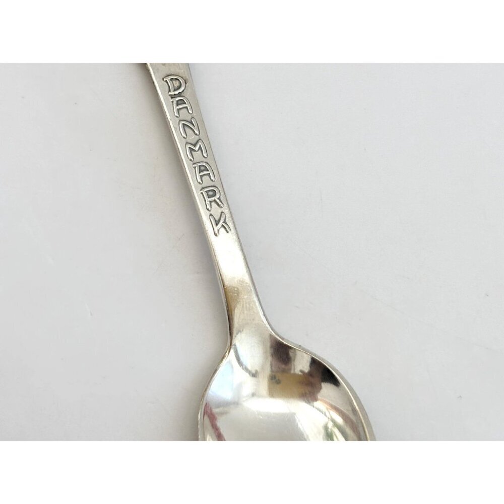 Viborg Cathedral, Danmark Landmark Silver Plated Collectible Vintage Tiny Spoon - Picture 5 of 13